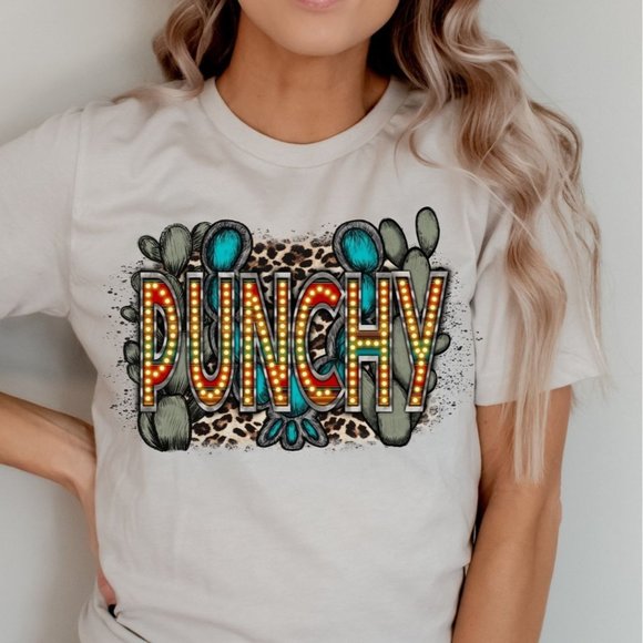 Whiskey Kiss Tops - CACTUS PUNCHY Handmade Graphic Tee